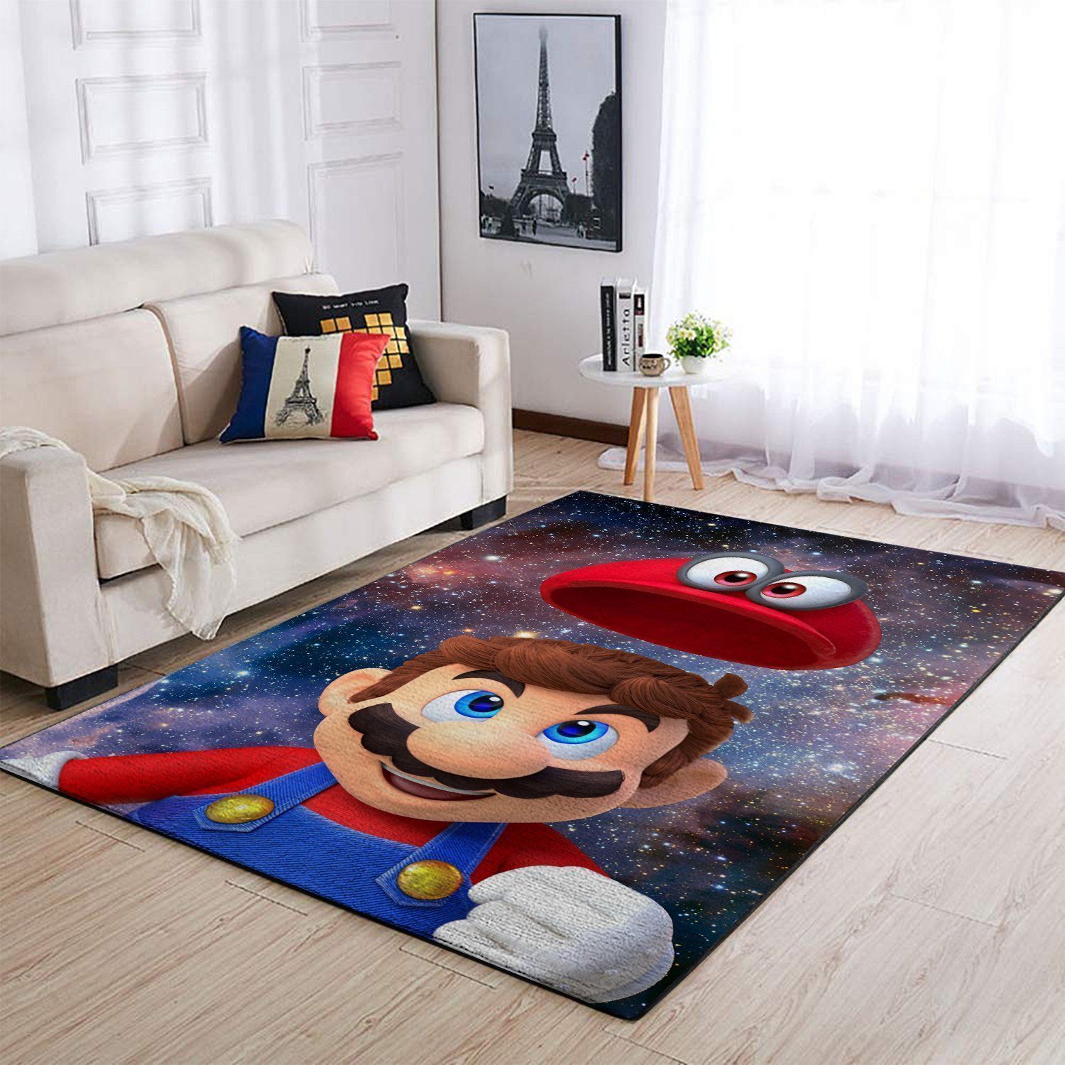 Deschea Mario Area Rug Nintendo Video Game Gamer V8361