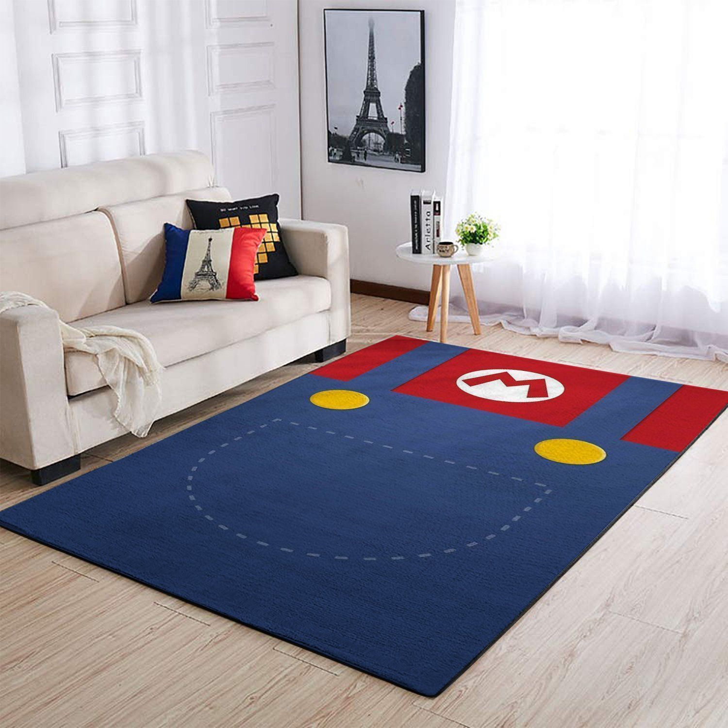 Deschea Mario Area Rug Nintendo Video Game Gamer V8365