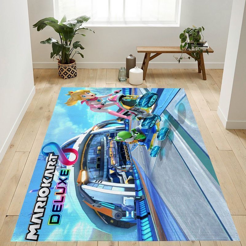 Deschea Mario Kart 6 Area Rug And