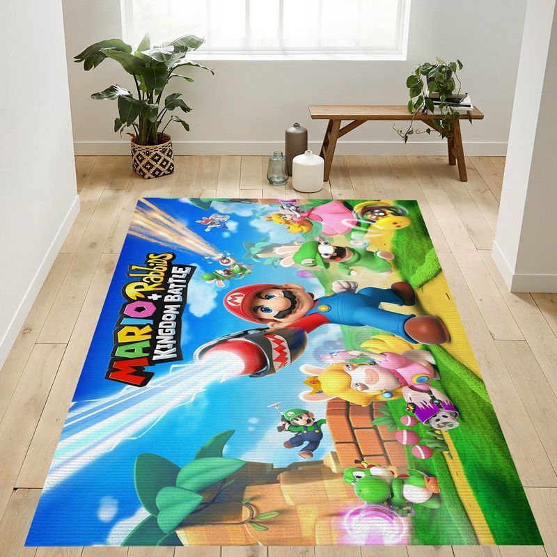 Deschea Mario Kart 8 Area Rug And