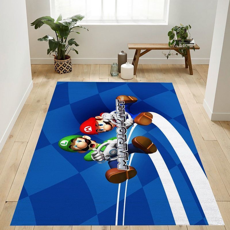 Deschea Mario Kart Wii 2 Area Rug And