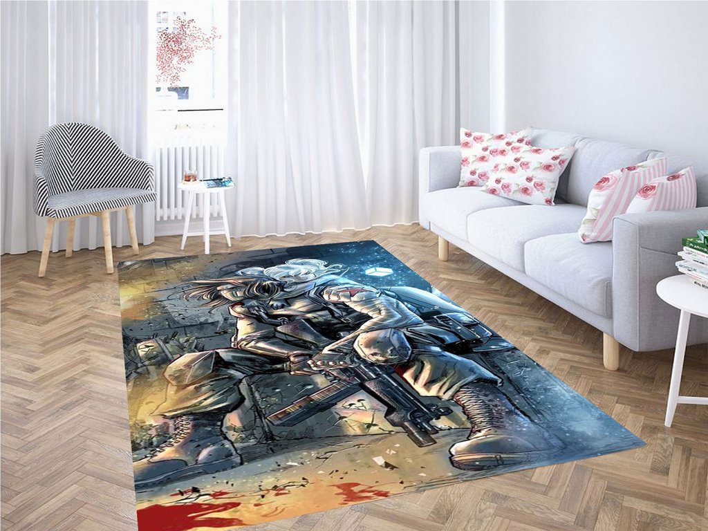 Deschea Marvel Hero Living Room Modern Carpet Rug