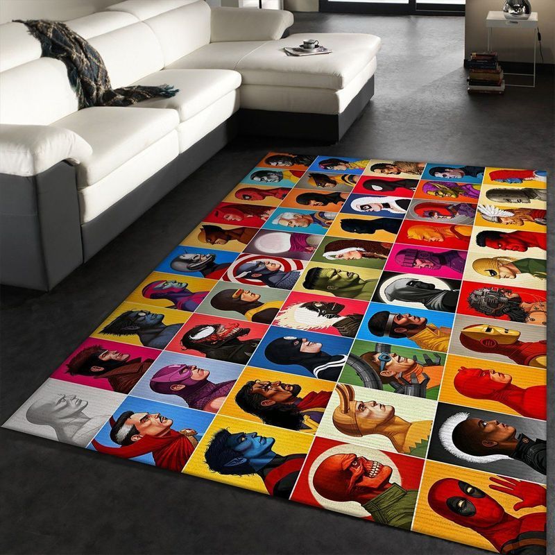 Deschea Marvel Superhero Area Rug And