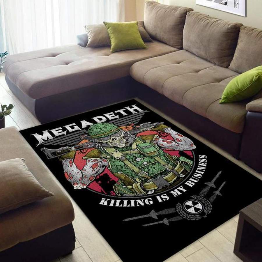 Deschea Megadeth Area Rug Bedroom