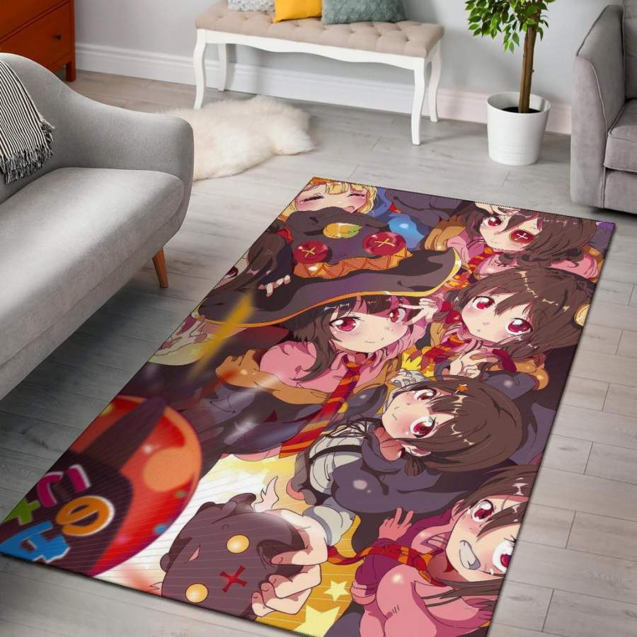 Deschea Megumin Konosubarashi Collage Area Rug