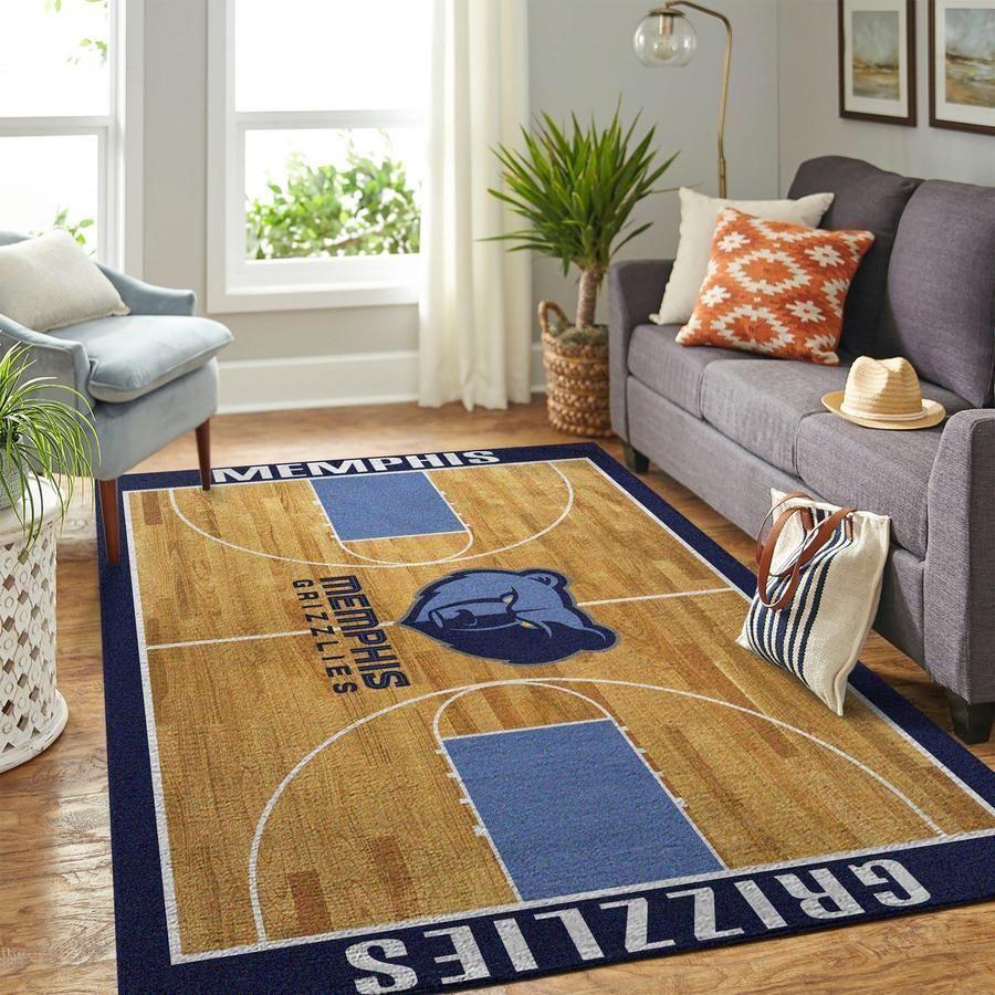 Deschea Memphis Grizzlies Area Rug Nba Basketball Team Logo V4600