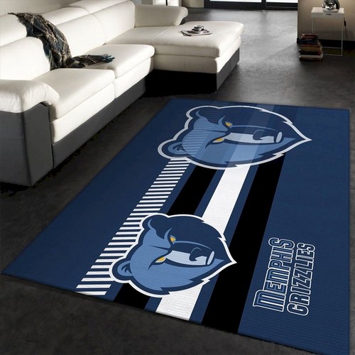 Deschea Memphis Grizzlies Nba Team Logo Rug Room Custom Area