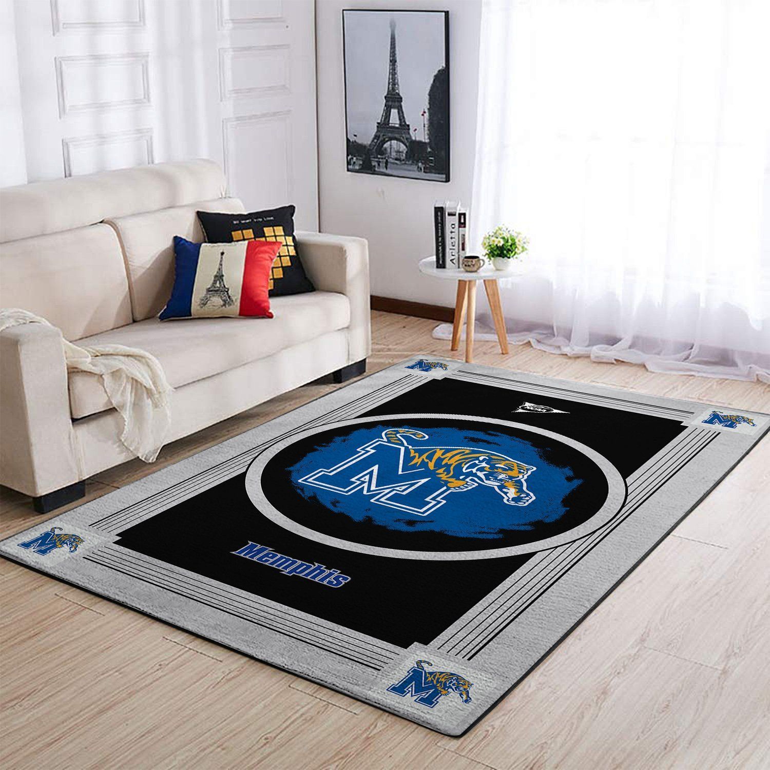 Deschea Memphis Tigers Ncaa Area Rugs Team Logo