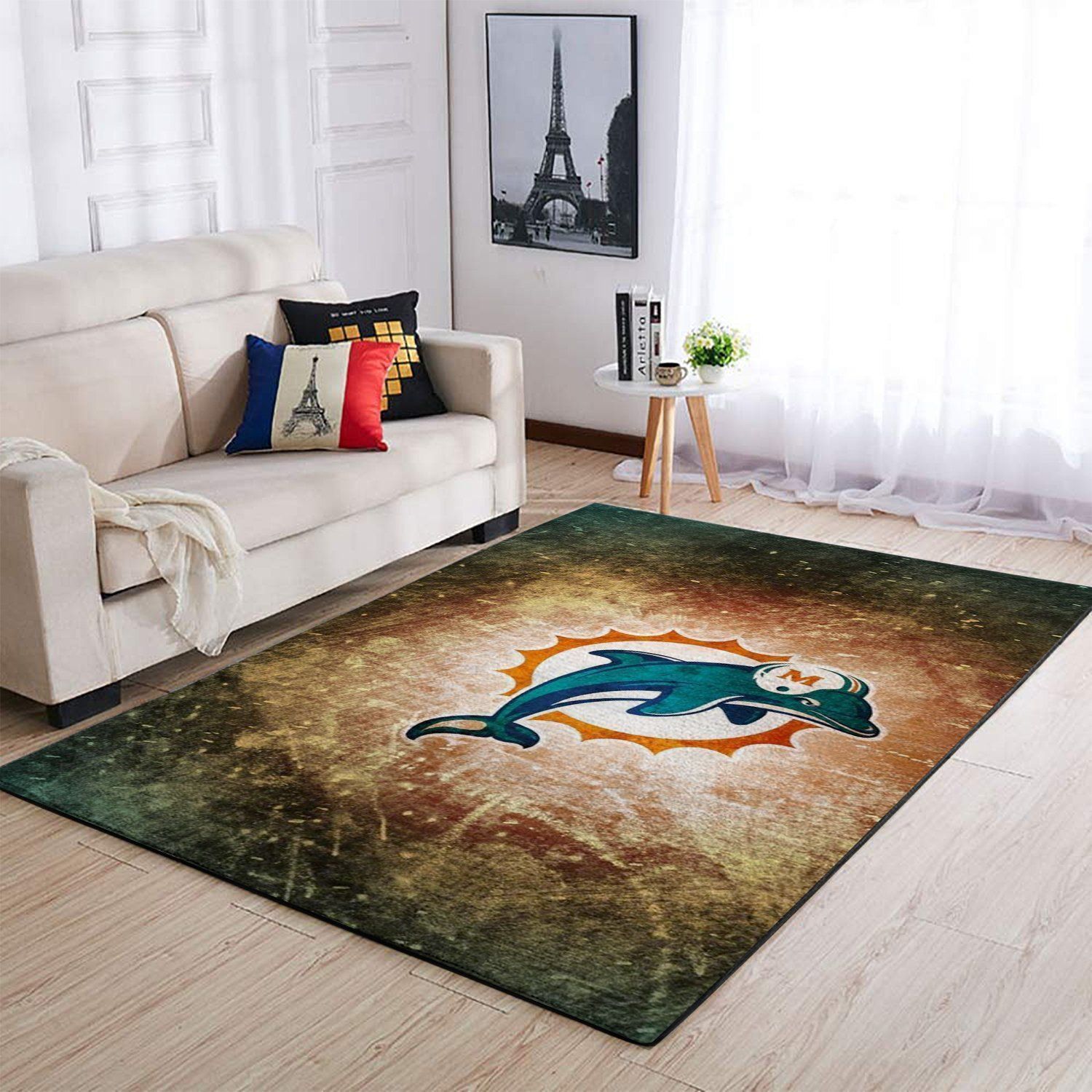 Deschea Miami Dolphins Living Room Area Rug