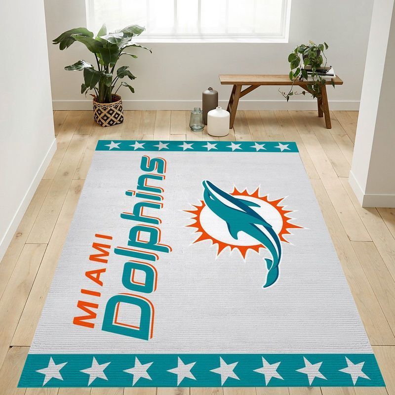 Deschea Miami Dolphins Nfl 1 Area Rug And