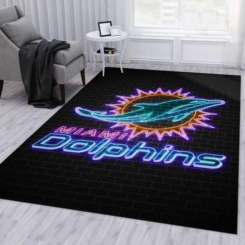 Deschea Miami Dolphins Nfl 10 Area Rug And