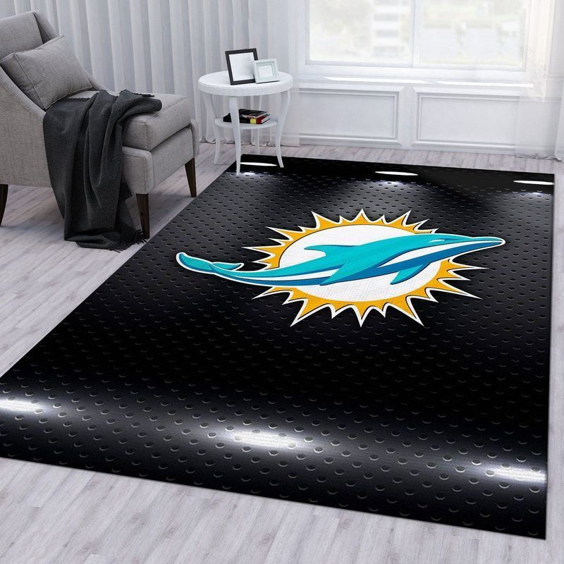 Deschea Miami Dolphins Nfl 17 Area Rug And