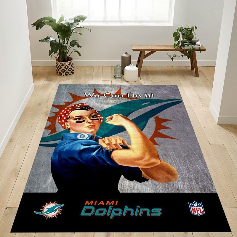 Deschea Miami Dolphins Nfl 20 Area Rug And