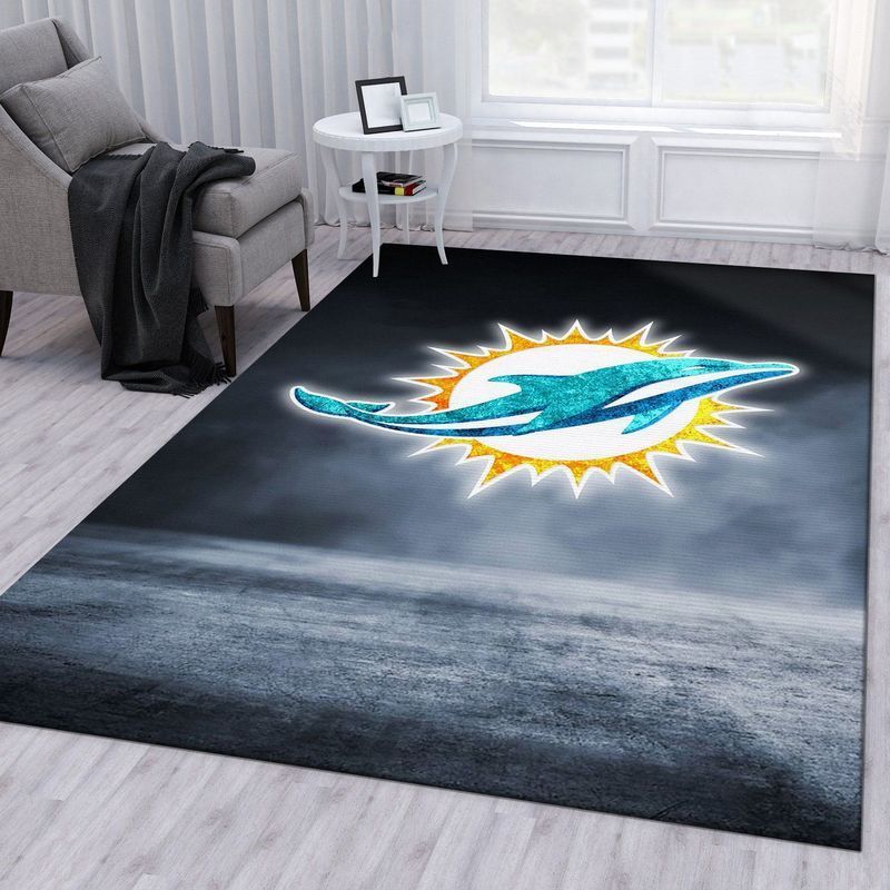 Deschea Miami Dolphins Nfl 21 Area Rug And