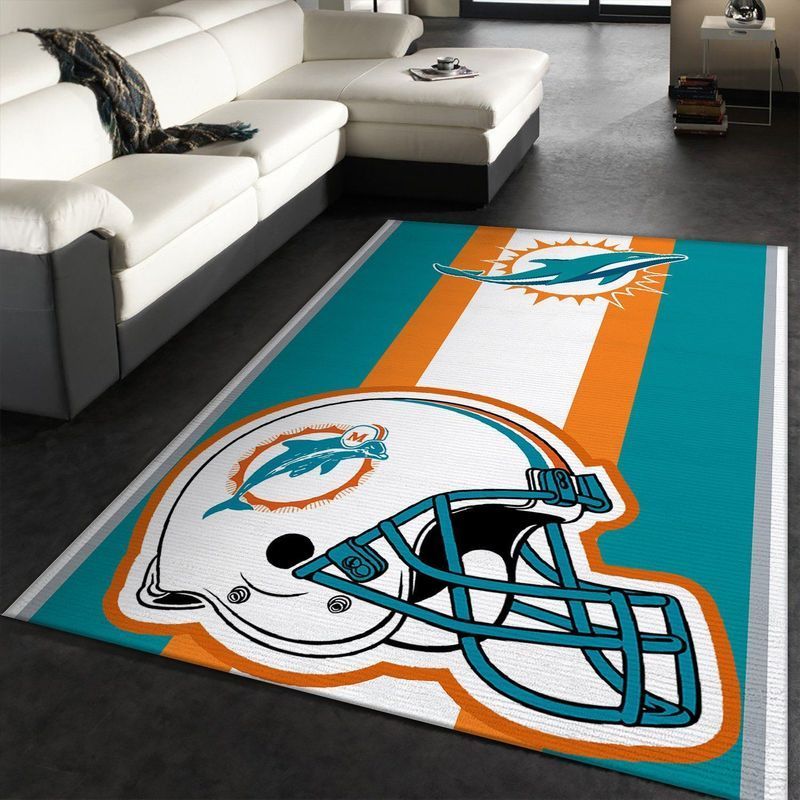 Deschea Miami Dolphins Nfl 24 Area Rug And