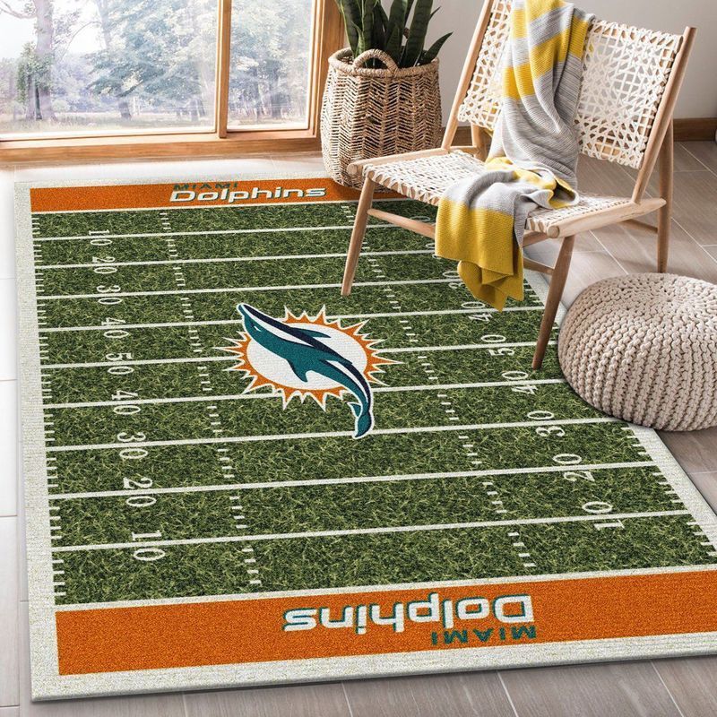 Deschea Miami Dolphins Nfl 36 Area Rug And