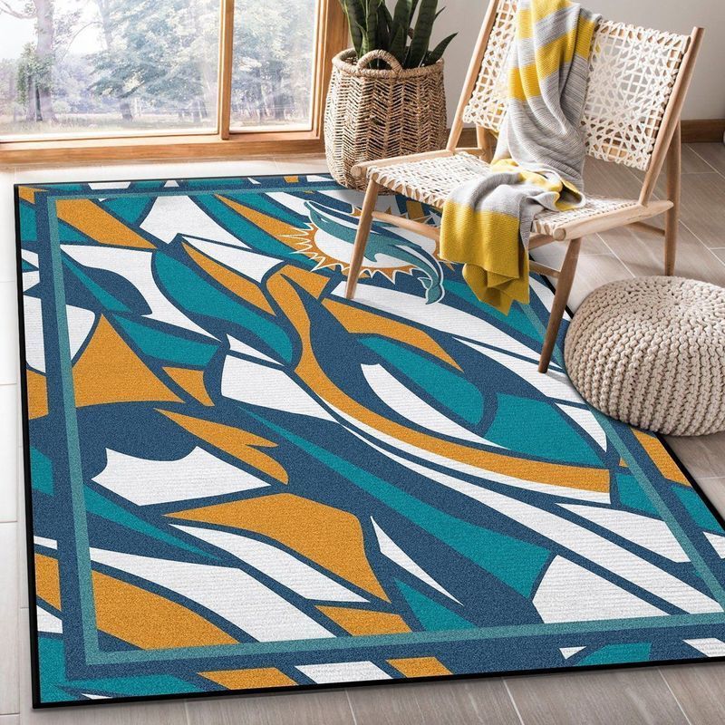 Deschea Miami Dolphins Nfl 37 Area Rug And