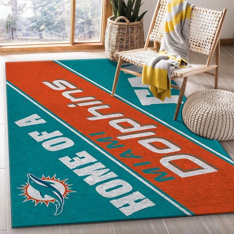 Deschea Miami Dolphins Nfl 38 Area Rug And