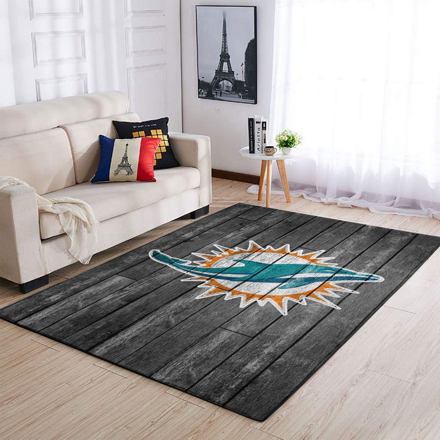 Deschea Chicago Blackhawks Nhl Area Rugs Hockey Team Logo Gray Wooden