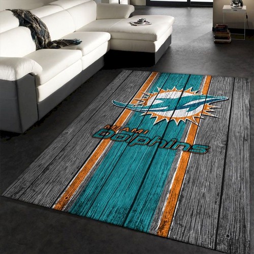 Deschea Miami Dolphins Nfl Team Logo Wooden Style Style Nice Gift R