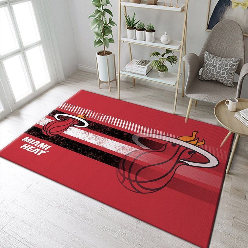 Deschea Miami Heat Nba 3 Area Rug And