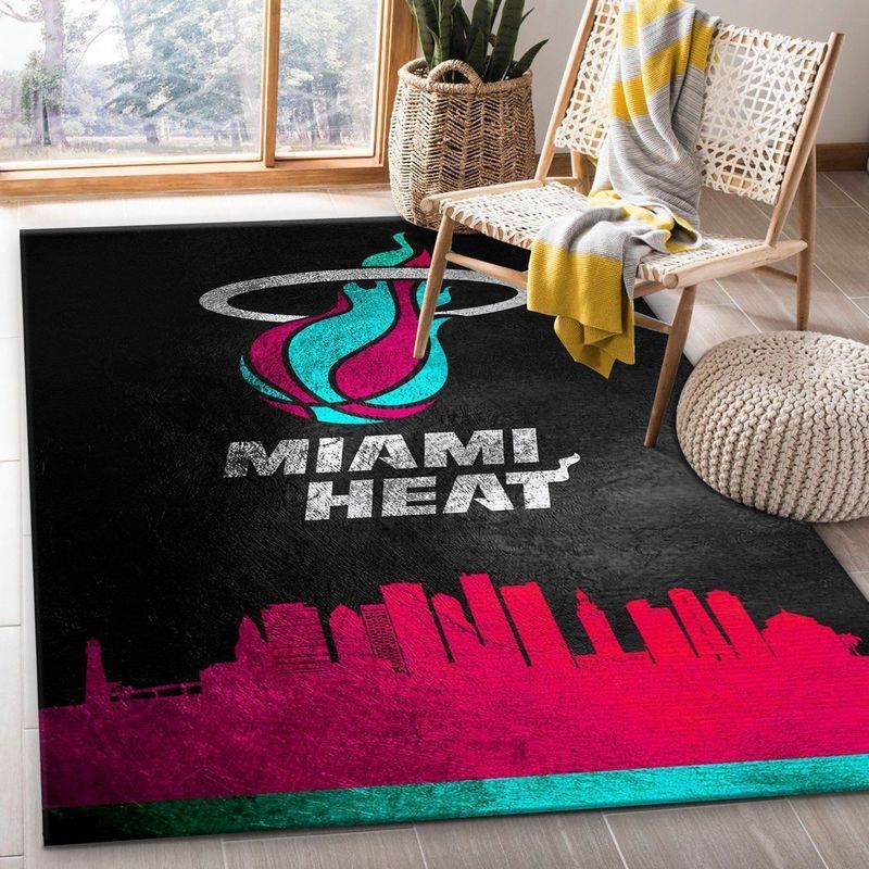 Deschea Miami Heat Nba 6 Area Rug And