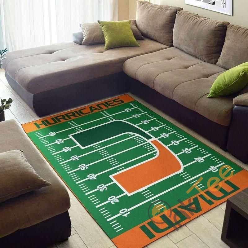 Deschea Miami Hurricanes Home Field Area Rug