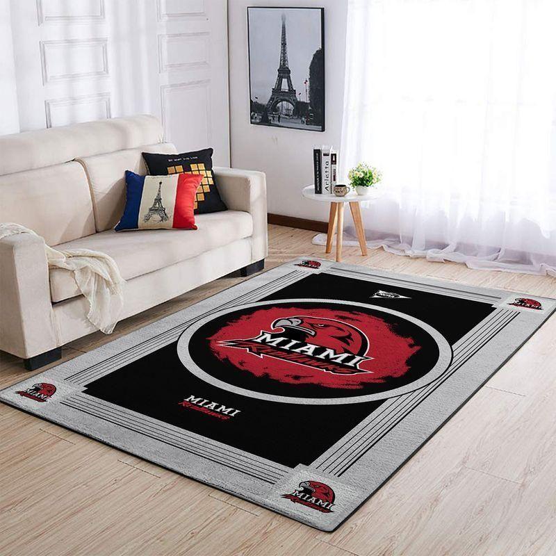 Deschea Miami Redhawks Area Rugs Ncaa Team Logo 20030342