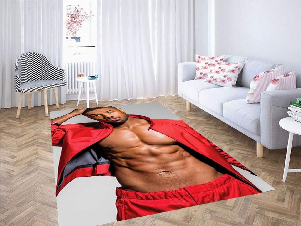 Deschea Michael B Jordan Living Room Modern Carpet Rug