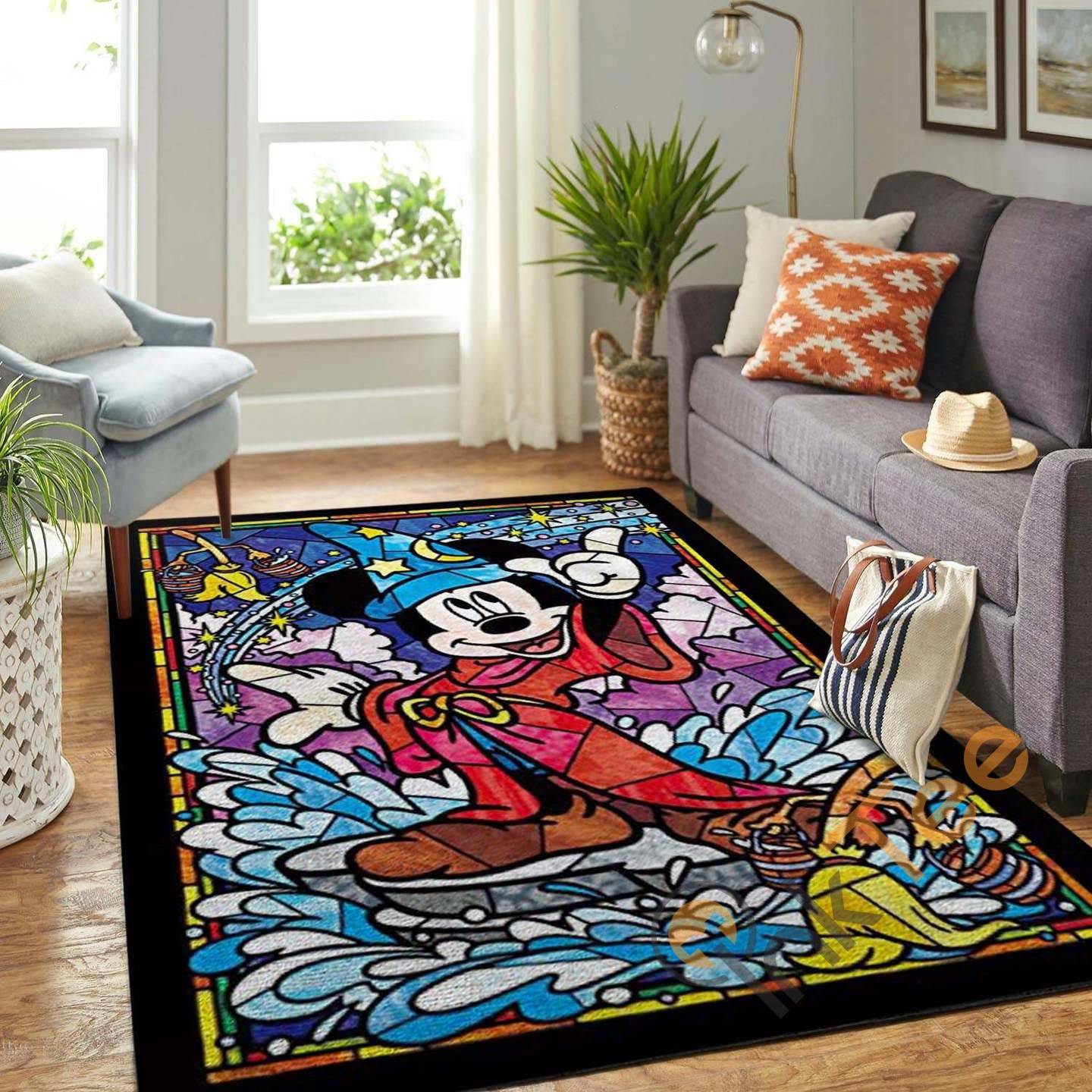 Deschea Mickey Mouse Minne And Disney Lover Movies Christmas Gift Floor Decor Rug