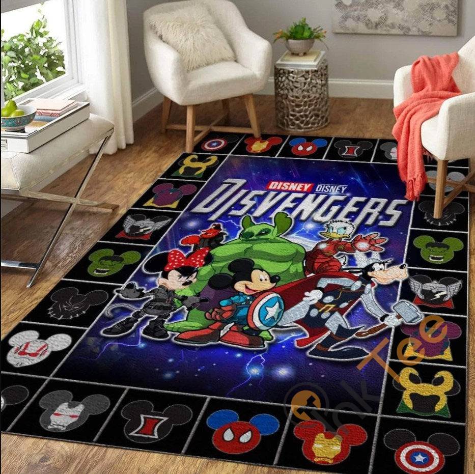 Deschea Mickey Mouse Disney Disvengers Characters For Living Room Bedroom Lover Home Decor Rug