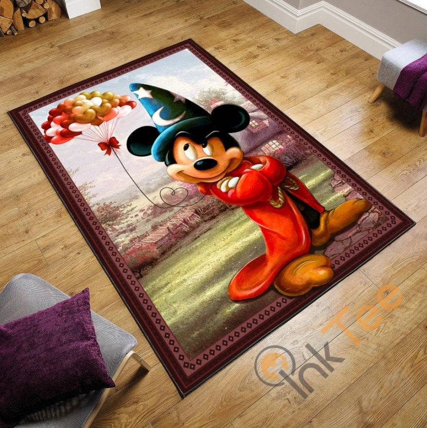 Deschea Mickey Mouse Disney Movies Christmas Gift Floor Decor Lover Rug