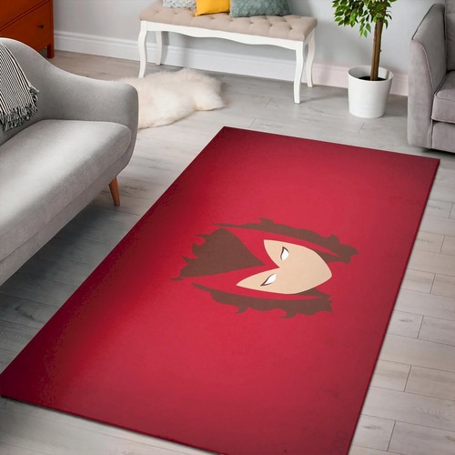 Deschea Minimalistic Superheroes Marvel Comics Scarlet Rug