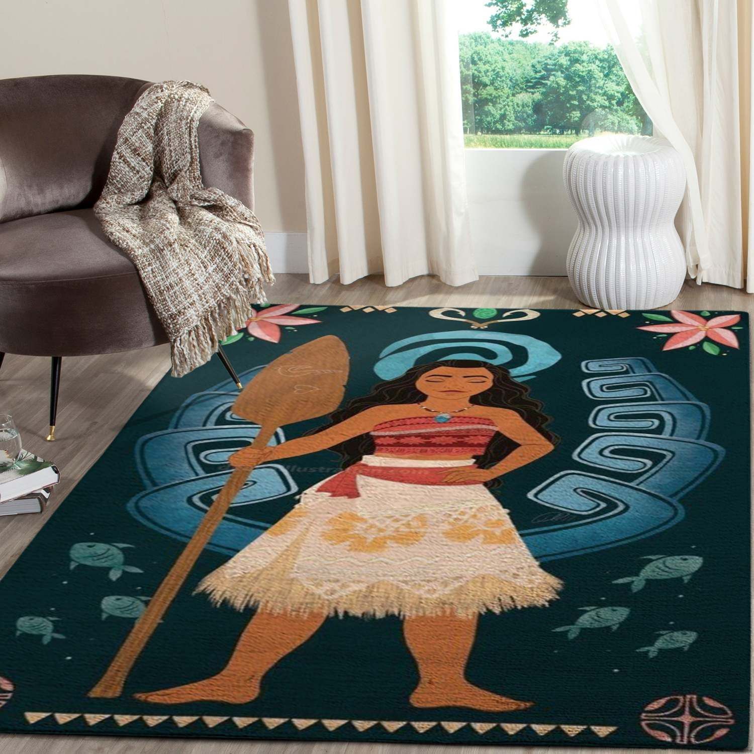 Deschea Moana Disney Movies Area  Fn261243 Rug Regtangle