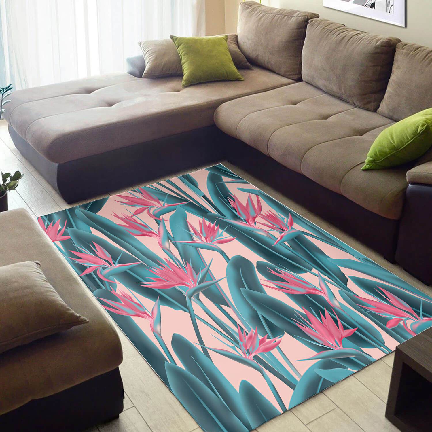 Deschea Modern African Awesome Black History Month Afrocentric Art Style Floor Themed Home Rug