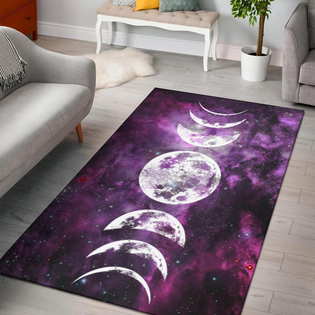 Deschea Moon Phase Wicca Area Rug