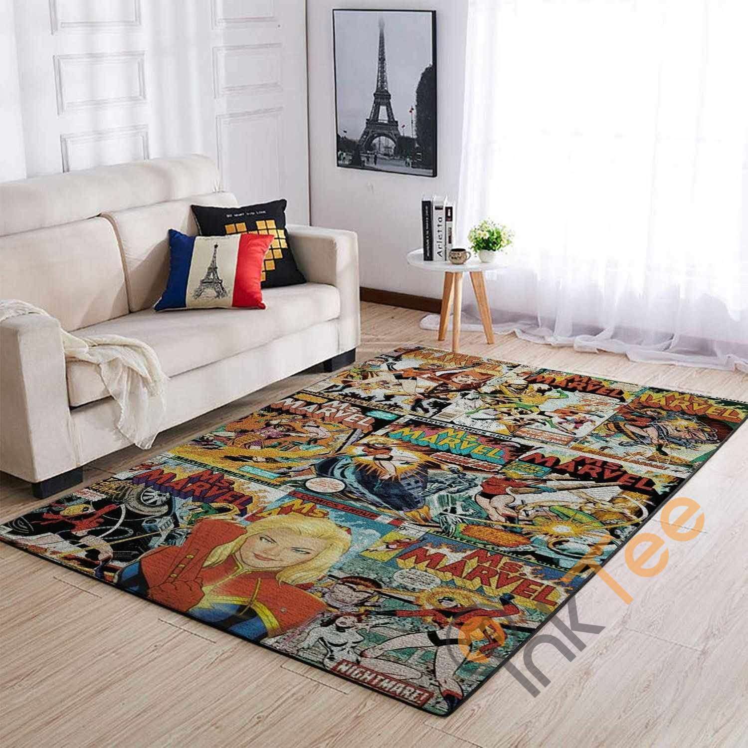 Deschea Ms. Marvel Captain Marvel Area Rug