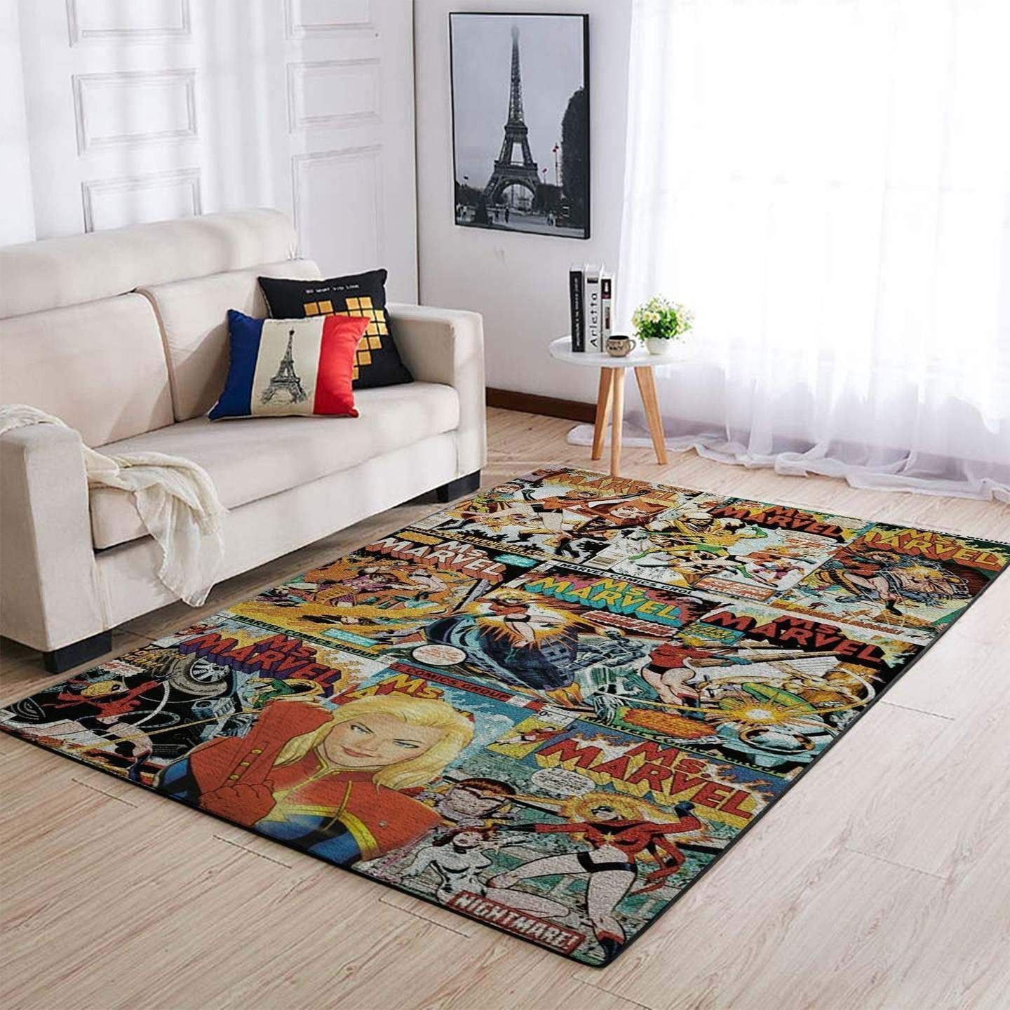 Deschea Ms. Marvel Captain Marvel Area Rugs Marvel Superhero