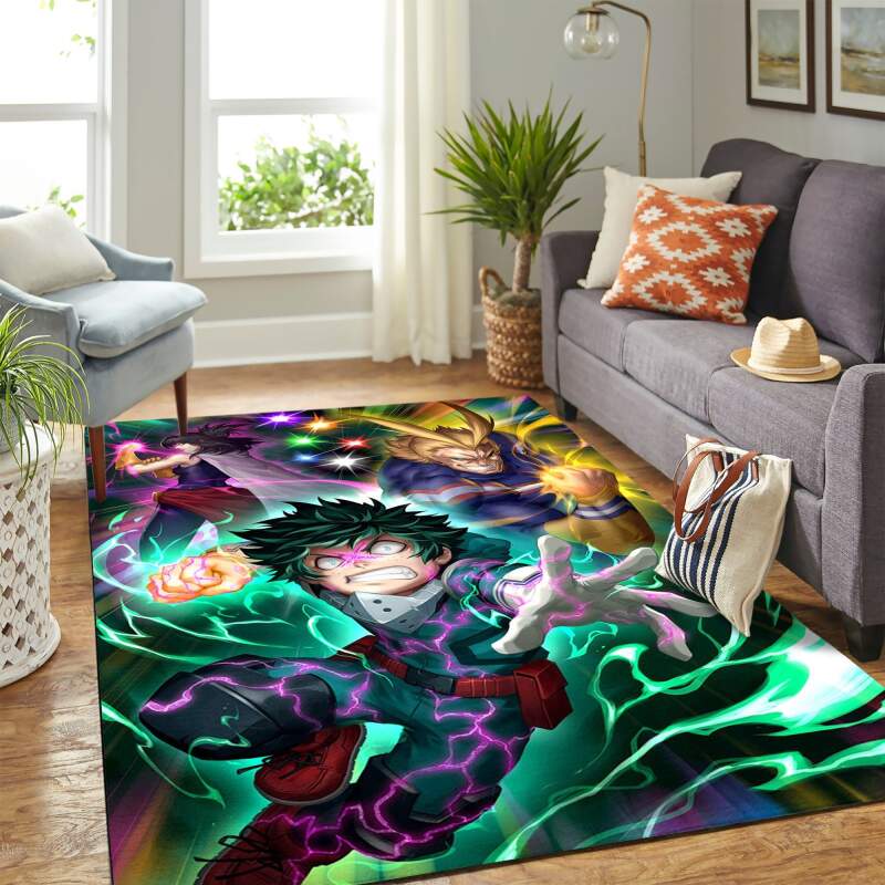 Deschea My Hero Academia Anime Carpet Floor Area Rug