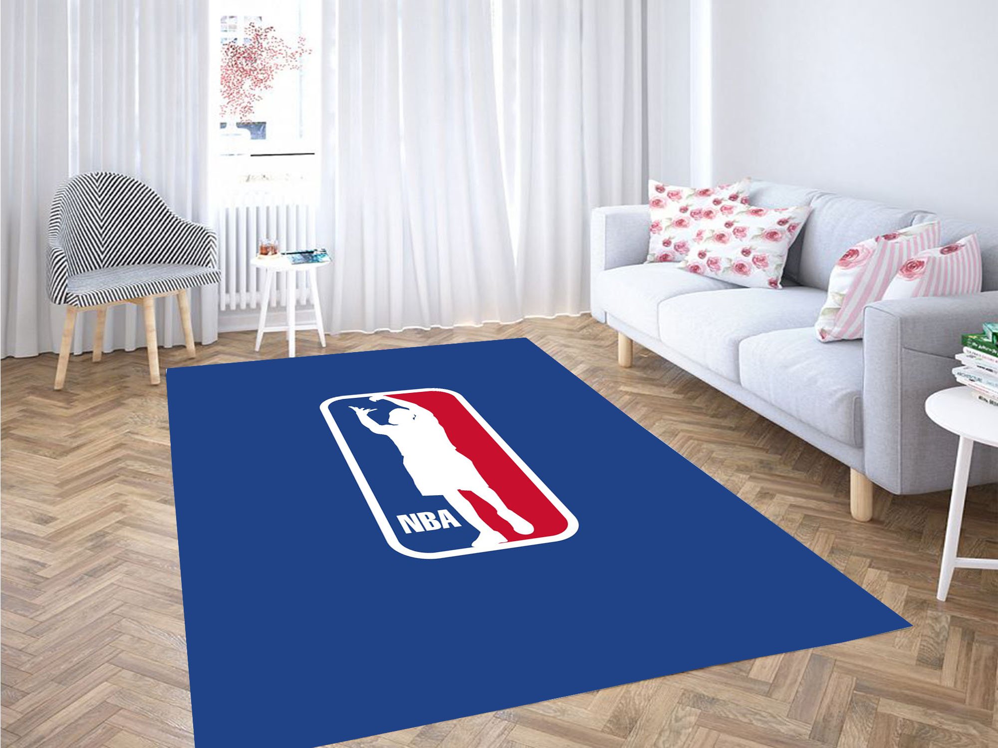 Deschea National Basketball Association Carpet Rug