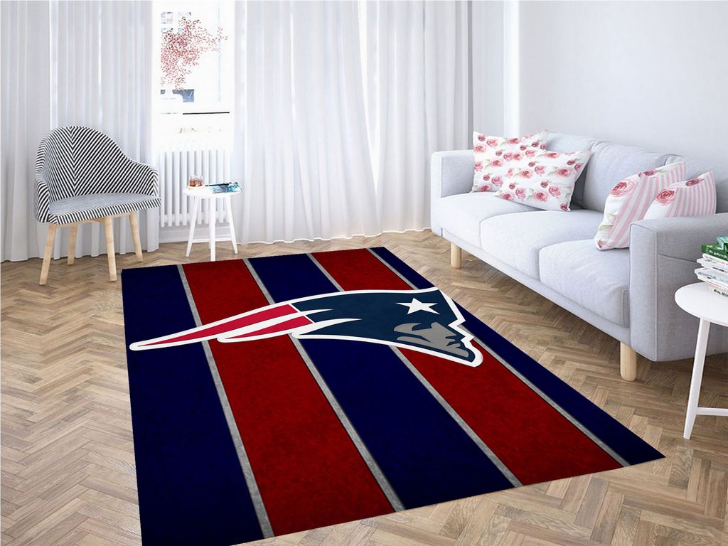 Deschea New England Patriots Photograph Living Room Modern Carpet Rug