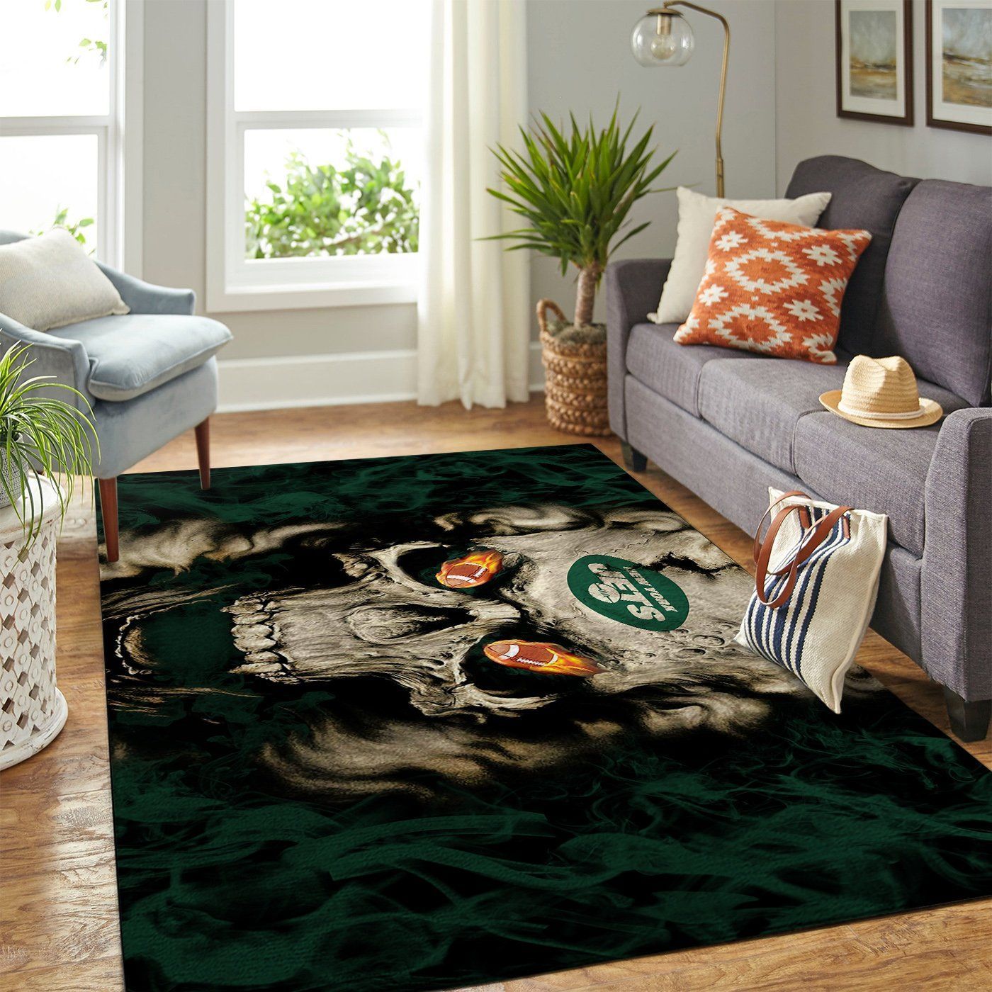 Deschea New York Jets Living Room Area Rug