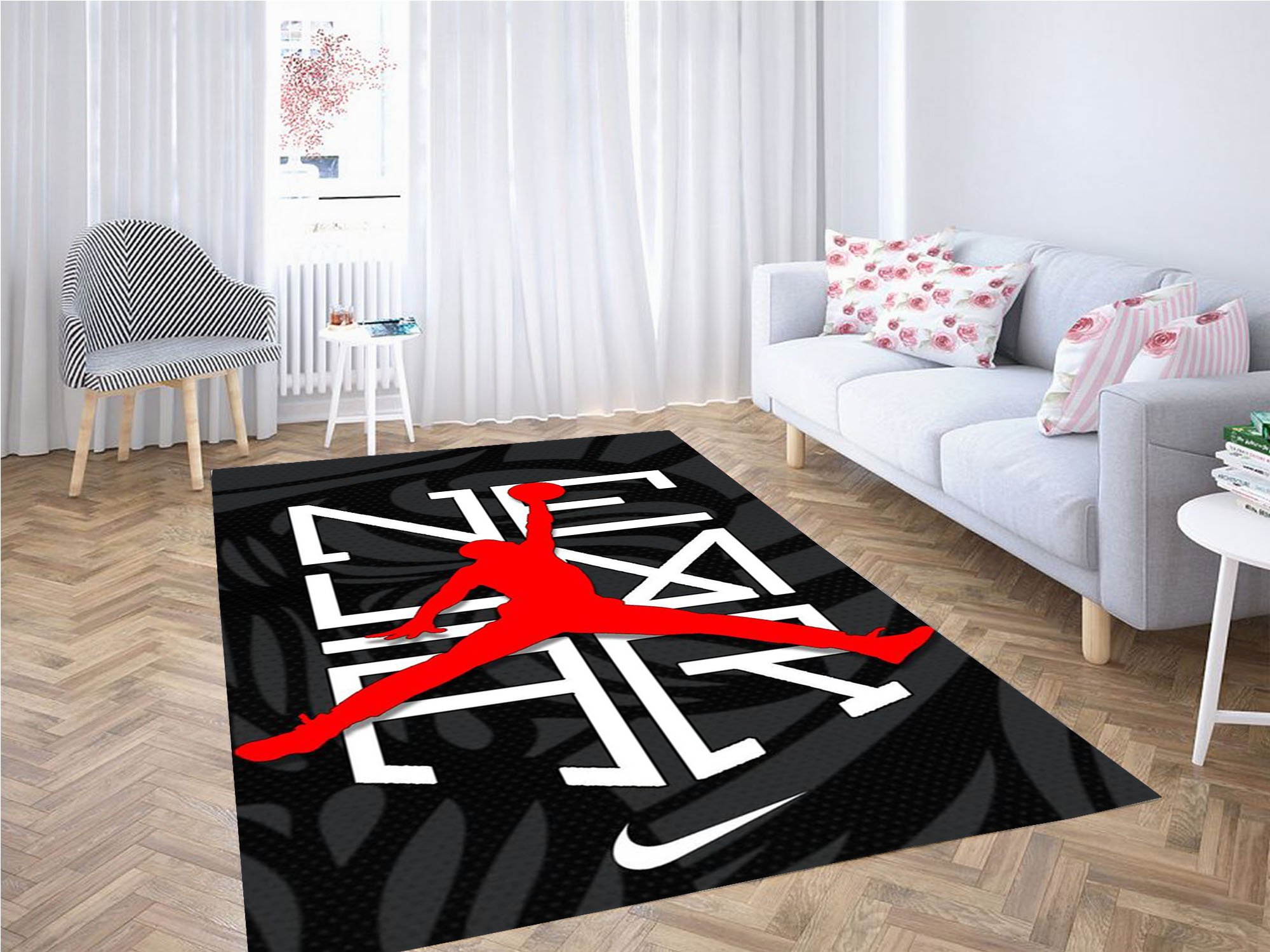 Deschea Neymar Logo Carpet Rug