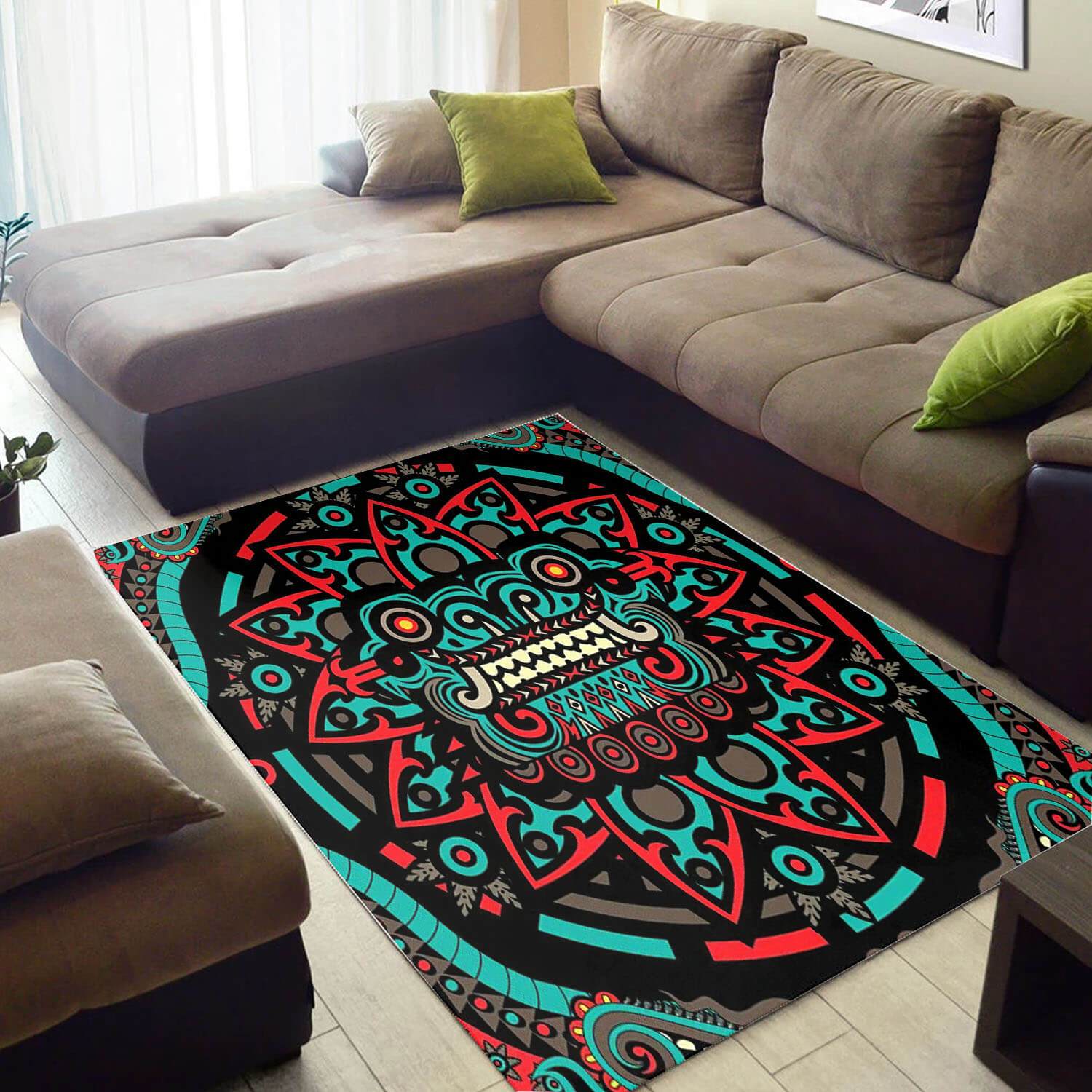 Deschea Nice African American Holiday Print Ethnic Seamless Pattern Design Floor Carpet Style Rug