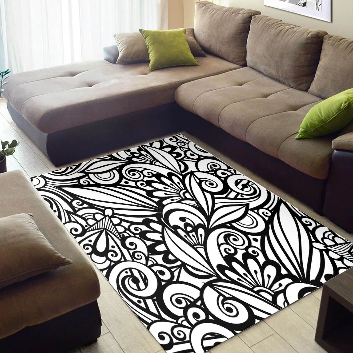 Deschea Nice African Holiday Black History Month Afrocentric Pattern Art Style Area Inspired Living Room Rug