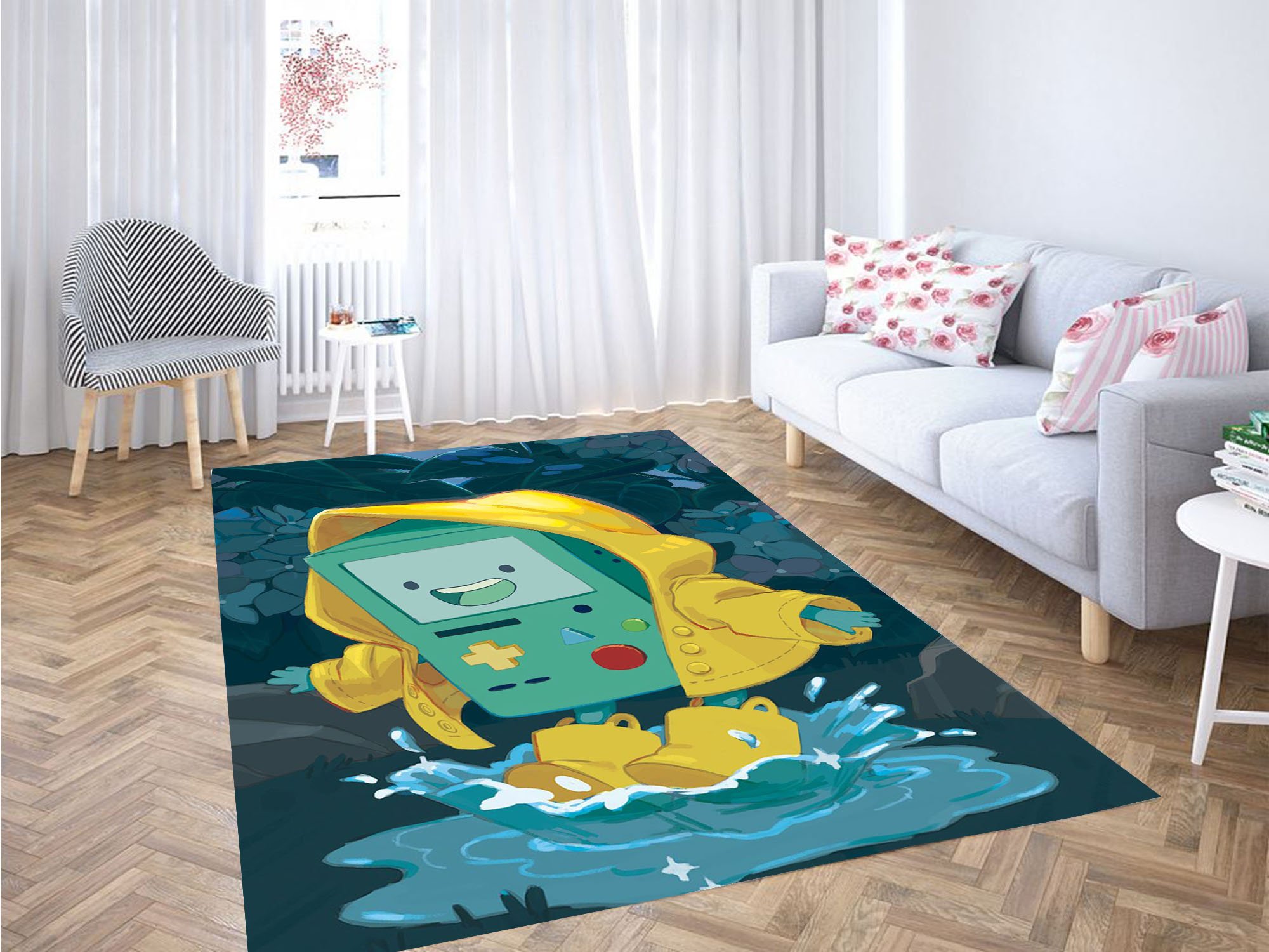 Deschea Painting Beemo Adventure Time Carpet Rug