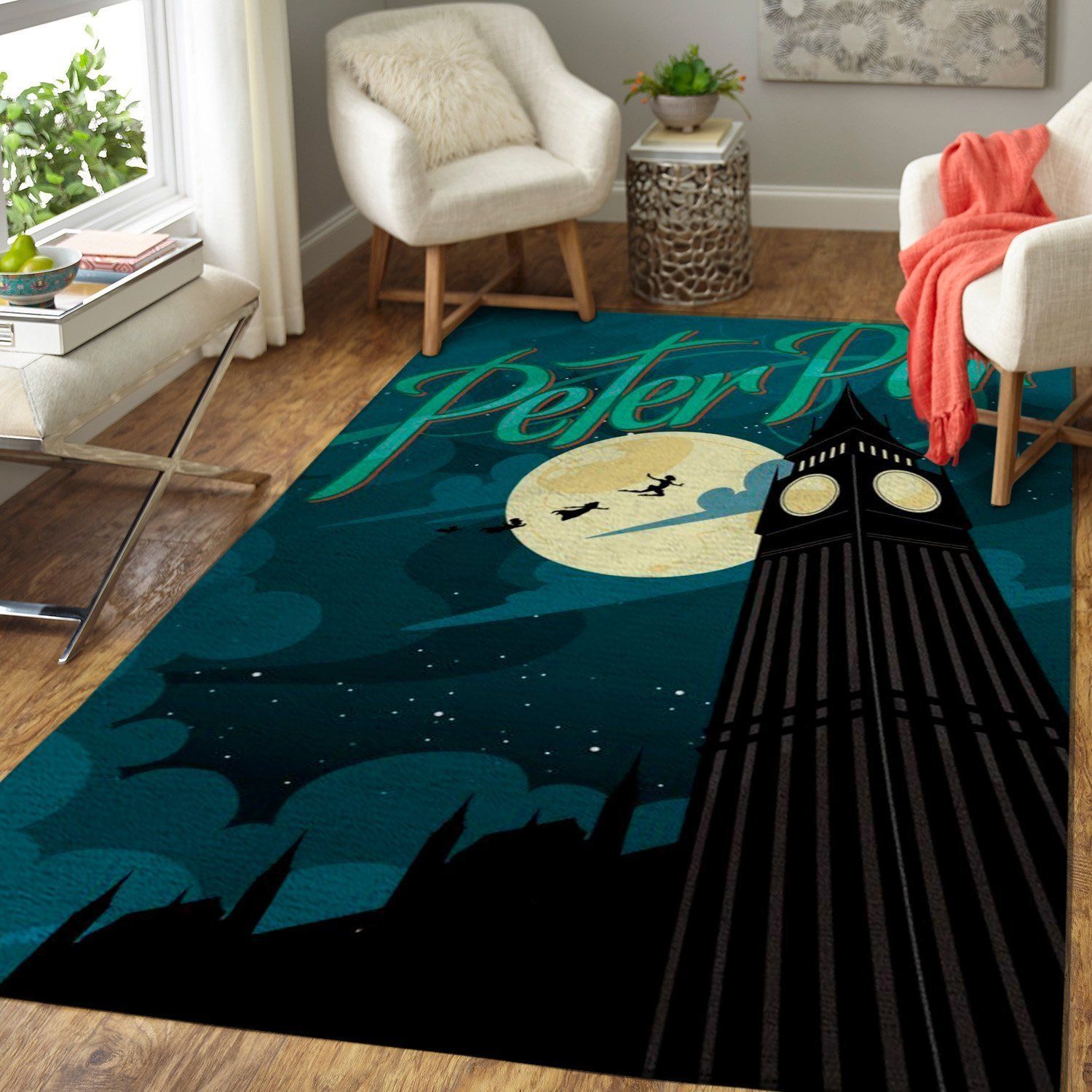 Deschea Peter Pan Area Rug Disney Regtangle V11328