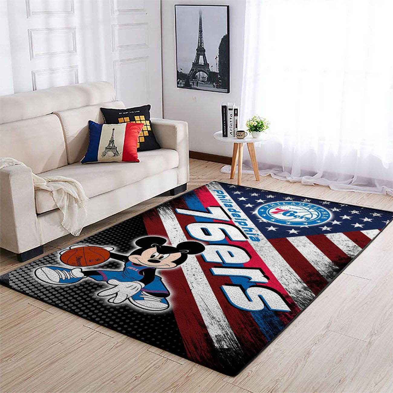 Deschea Philadelphia 76ers Living Room Area Rug