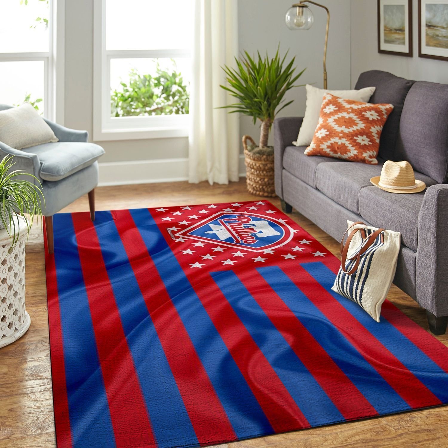 Deschea Philadelphia Phillies Living Room Area Rug