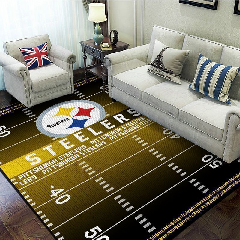 Deschea Pittsburgh Steelers Living Room Area Rug